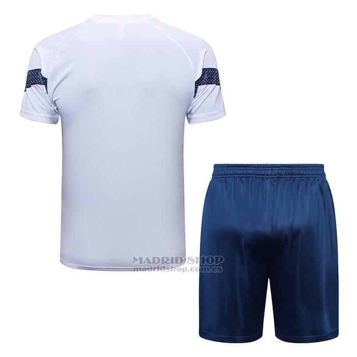 Chandal del Olympique Marsella Manga Corta 2022-2023 Blanco - Pantalon Corto